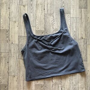 American Eagle Blue Cropped Tank size L